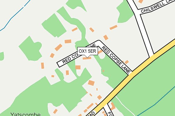 OX1 5ER map - OS OpenMap – Local (Ordnance Survey) OX1 5ER map - OS OpenMap – Local (Ordnance Survey)