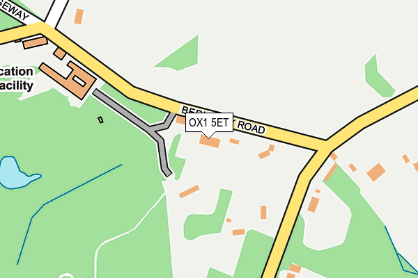 OX1 5ET map - OS OpenMap – Local (Ordnance Survey) OX1 5ET map - OS OpenMap – Local (Ordnance Survey)