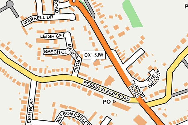 OX1 5JW map - OS OpenMap – Local (Ordnance Survey) OX1 5JW map - OS OpenMap – Local (Ordnance Survey)