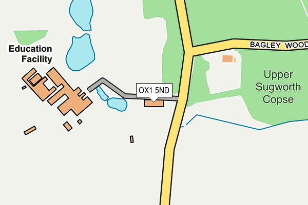 OX1 5ND map - OS OpenMap – Local (Ordnance Survey) OX1 5ND map - OS OpenMap – Local (Ordnance Survey)