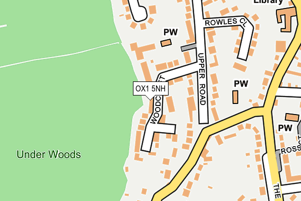 OX1 5NH map - OS OpenMap – Local (Ordnance Survey)