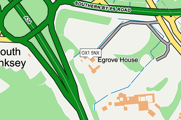 OX1 5NX map - OS OpenMap – Local (Ordnance Survey) OX1 5NX map - OS OpenMap – Local (Ordnance Survey)