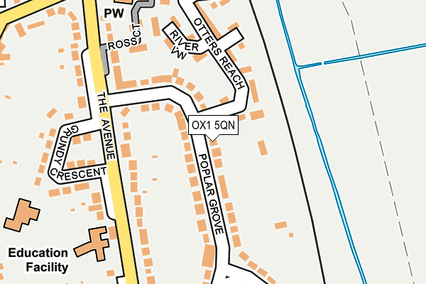 OX1 5QN map - OS OpenMap – Local (Ordnance Survey) OX1 5QN map - OS OpenMap – Local (Ordnance Survey)
