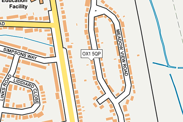 OX1 5QP map - OS OpenMap – Local (Ordnance Survey) OX1 5QP map - OS OpenMap – Local (Ordnance Survey)
