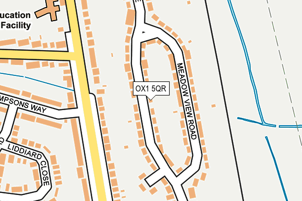 OX1 5QR map - OS OpenMap – Local (Ordnance Survey) OX1 5QR map - OS OpenMap – Local (Ordnance Survey)