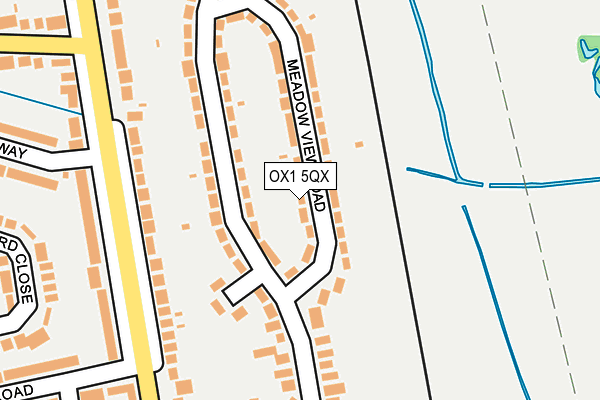 OX1 5QX map - OS OpenMap – Local (Ordnance Survey) OX1 5QX map - OS OpenMap – Local (Ordnance Survey)