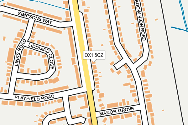 OX1 5QZ map - OS OpenMap – Local (Ordnance Survey) OX1 5QZ map - OS OpenMap – Local (Ordnance Survey)