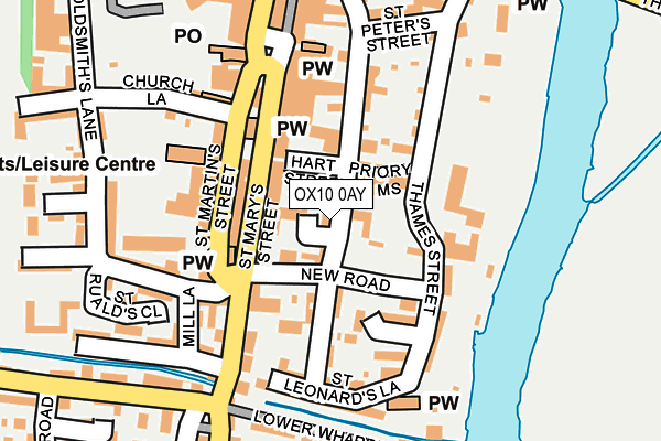 OX10 0AY map - OS OpenMap – Local (Ordnance Survey) OX10 0AY map - OS OpenMap – Local (Ordnance Survey)