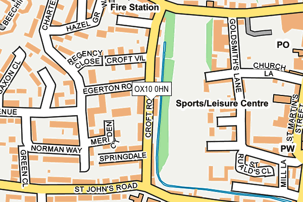 OX10 0HN map - OS OpenMap – Local (Ordnance Survey) OX10 0HN map - OS OpenMap – Local (Ordnance Survey)