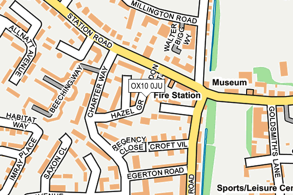 OX10 0JU map - OS OpenMap – Local (Ordnance Survey) OX10 0JU map - OS OpenMap – Local (Ordnance Survey)