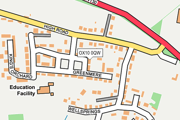 OX10 0QW map - OS OpenMap – Local (Ordnance Survey) OX10 0QW map - OS OpenMap – Local (Ordnance Survey)