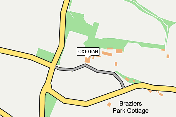 OX10 6AN map - OS OpenMap – Local (Ordnance Survey) OX10 6AN map - OS OpenMap – Local (Ordnance Survey)