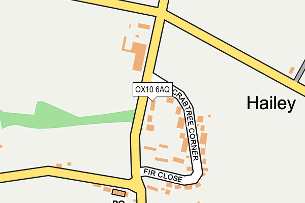 OX10 6AQ map - OS OpenMap – Local (Ordnance Survey) OX10 6AQ map - OS OpenMap – Local (Ordnance Survey)