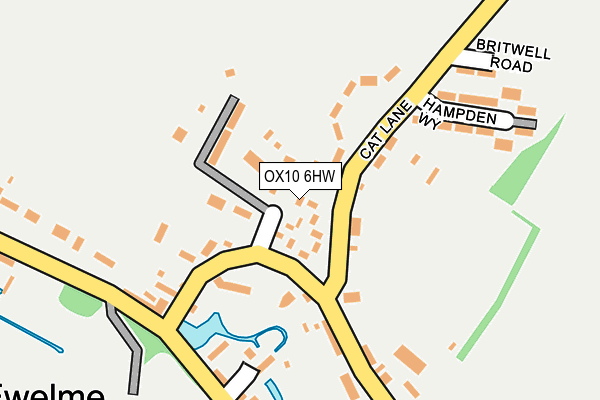 OX10 6HW map - OS OpenMap – Local (Ordnance Survey) OX10 6HW map - OS OpenMap – Local (Ordnance Survey)