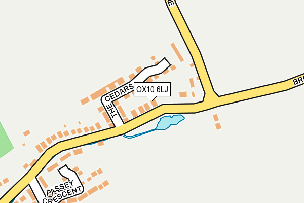OX10 6LJ map - OS OpenMap – Local (Ordnance Survey)