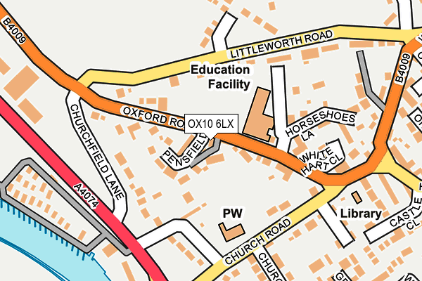 OX10 6LX map - OS OpenMap – Local (Ordnance Survey)