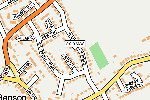 OX10 6NW map - OS OpenMap – Local (Ordnance Survey) OX10 6NW map - OS OpenMap – Local (Ordnance Survey)