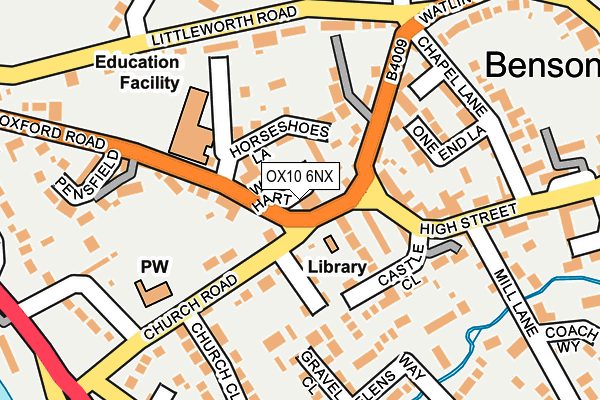 OX10 6NX map - OS OpenMap – Local (Ordnance Survey)