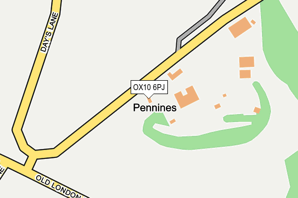 OX10 6PJ map - OS OpenMap – Local (Ordnance Survey) OX10 6PJ map - OS OpenMap – Local (Ordnance Survey)