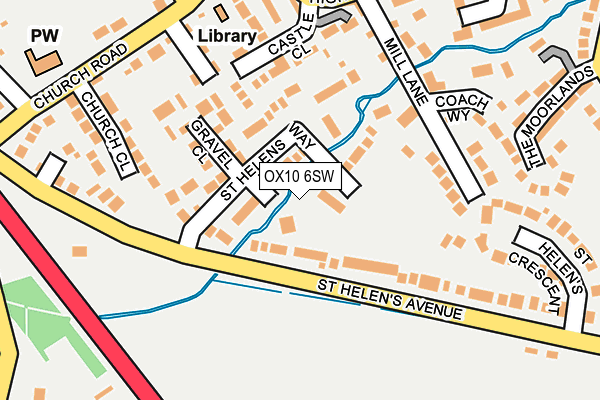 OX10 6SW map - OS OpenMap – Local (Ordnance Survey) OX10 6SW map - OS OpenMap – Local (Ordnance Survey)