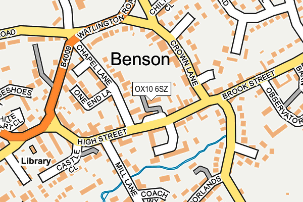 OX10 6SZ map - OS OpenMap – Local (Ordnance Survey)
