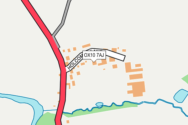 OX10 7AJ map - OS OpenMap – Local (Ordnance Survey) OX10 7AJ map - OS OpenMap – Local (Ordnance Survey)