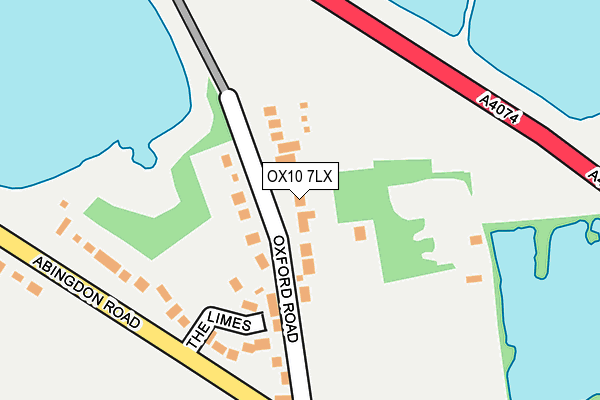 OX10 7LX map - OS OpenMap – Local (Ordnance Survey)