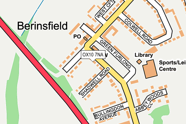 OX10 7NA map - OS OpenMap – Local (Ordnance Survey)