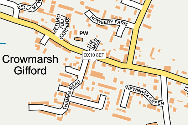 OX10 8ET map - OS OpenMap – Local (Ordnance Survey) OX10 8ET map - OS OpenMap – Local (Ordnance Survey)
