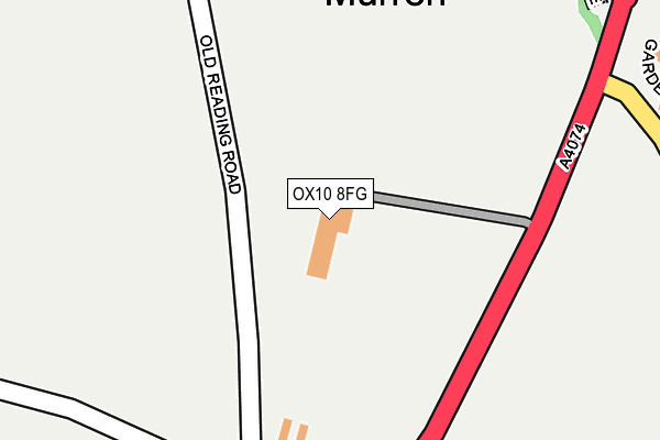 OX10 8FG map - OS OpenMap – Local (Ordnance Survey) OX10 8FG map - OS OpenMap – Local (Ordnance Survey)
