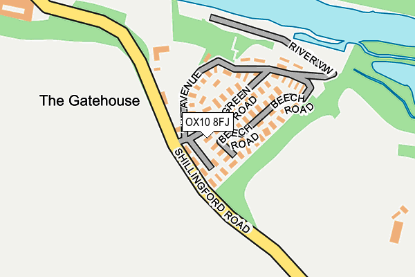 OX10 8FJ map - OS OpenMap – Local (Ordnance Survey) OX10 8FJ map - OS OpenMap – Local (Ordnance Survey)