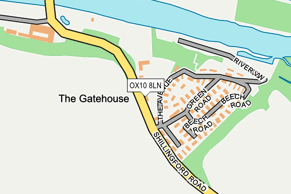 OX10 8LN map - OS OpenMap – Local (Ordnance Survey) OX10 8LN map - OS OpenMap – Local (Ordnance Survey)