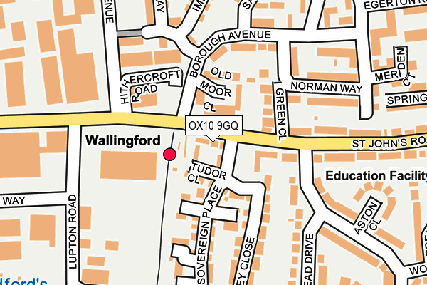OX10 9GQ map - OS OpenMap – Local (Ordnance Survey) OX10 9GQ map - OS OpenMap – Local (Ordnance Survey)