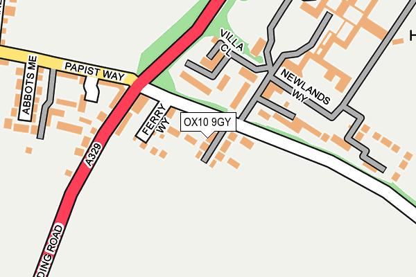 OX10 9GY map - OS OpenMap – Local (Ordnance Survey) OX10 9GY map - OS OpenMap – Local (Ordnance Survey)