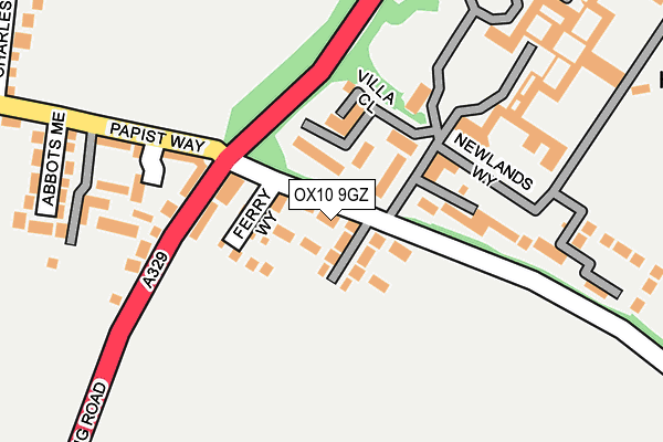 OX10 9GZ map - OS OpenMap – Local (Ordnance Survey) OX10 9GZ map - OS OpenMap – Local (Ordnance Survey)
