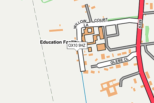 OX10 9HZ map - OS OpenMap – Local (Ordnance Survey) OX10 9HZ map - OS OpenMap – Local (Ordnance Survey)