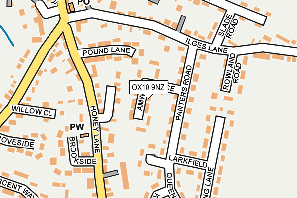 OX10 9NZ map - OS OpenMap – Local (Ordnance Survey) OX10 9NZ map - OS OpenMap – Local (Ordnance Survey)