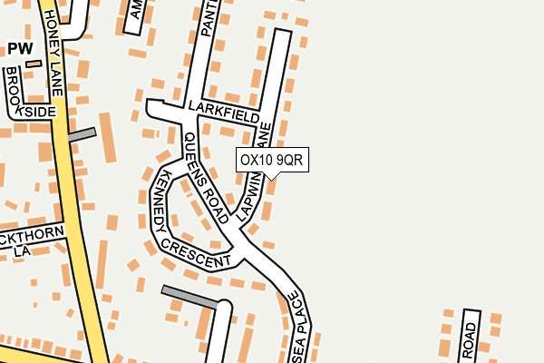OX10 9QR map - OS OpenMap – Local (Ordnance Survey) OX10 9QR map - OS OpenMap – Local (Ordnance Survey)