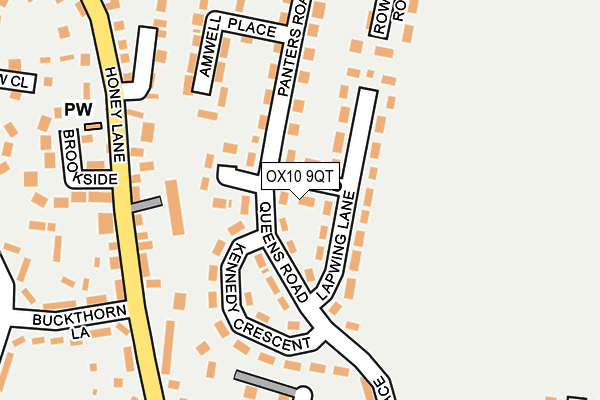 OX10 9QT map - OS OpenMap – Local (Ordnance Survey) OX10 9QT map - OS OpenMap – Local (Ordnance Survey)