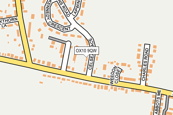 OX10 9QW map - OS OpenMap – Local (Ordnance Survey) OX10 9QW map - OS OpenMap – Local (Ordnance Survey)