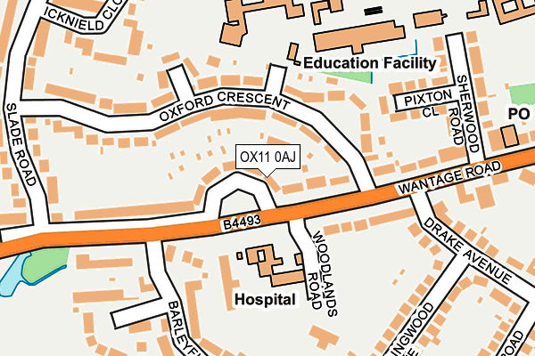 OX11 0AJ map - OS OpenMap – Local (Ordnance Survey)