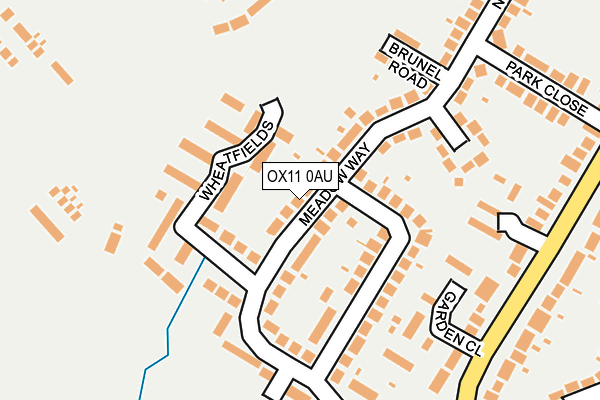 OX11 0AU map - OS OpenMap – Local (Ordnance Survey) OX11 0AU map - OS OpenMap – Local (Ordnance Survey)