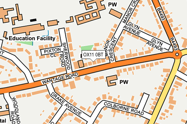OX11 0BT map - OS OpenMap – Local (Ordnance Survey) OX11 0BT map - OS OpenMap – Local (Ordnance Survey)