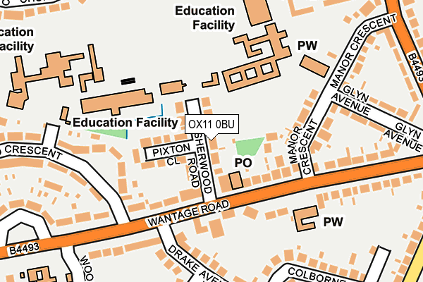 OX11 0BU map - OS OpenMap – Local (Ordnance Survey)