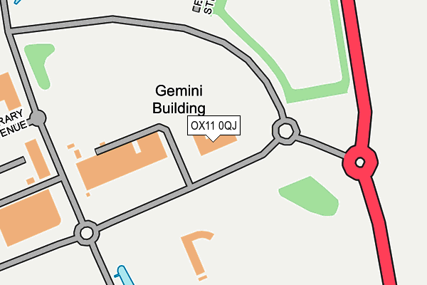 OX11 0QJ map - OS OpenMap – Local (Ordnance Survey) OX11 0QJ map - OS OpenMap – Local (Ordnance Survey)