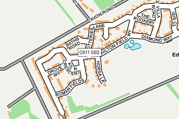 OX11 0SQ map - OS OpenMap – Local (Ordnance Survey)