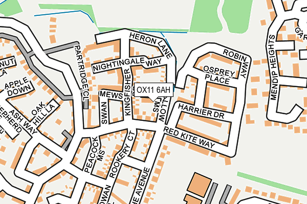 OX11 6AH map - OS OpenMap – Local (Ordnance Survey) OX11 6AH map - OS OpenMap – Local (Ordnance Survey)