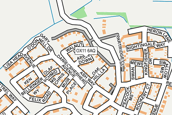 OX11 6AQ map - OS OpenMap – Local (Ordnance Survey)