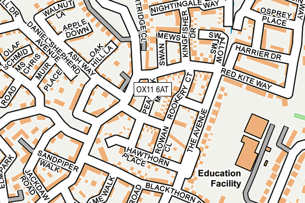 OX11 6AT map - OS OpenMap – Local (Ordnance Survey) OX11 6AT map - OS OpenMap – Local (Ordnance Survey)