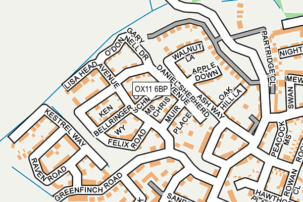 OX11 6BP map - OS OpenMap – Local (Ordnance Survey) OX11 6BP map - OS OpenMap – Local (Ordnance Survey)